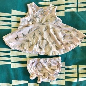 Jessica Simpson 2-piece Baby Girl Ice Cream Outfit